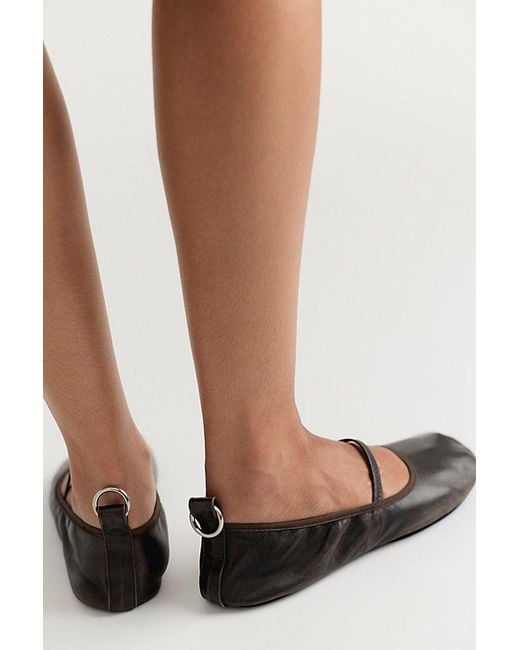 Alohas Blue Naira Mary Jane Ballet Flats