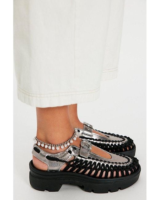 Keen White Uneek Plt Mary Jane Sneakers