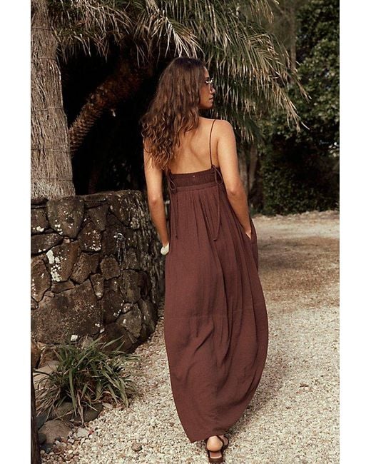 free-est Brown Sasha Maxi Dress By