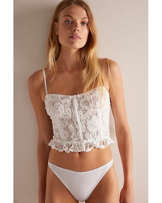 Intimately By Free People Brown Brightest Belle Corset Cami By