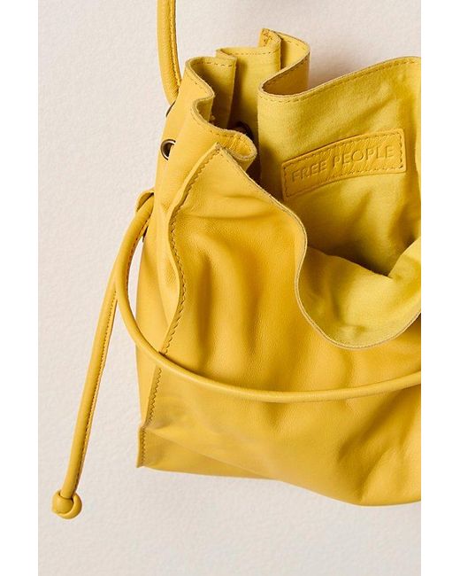 Free People Metallic Lucy Leather Pouch