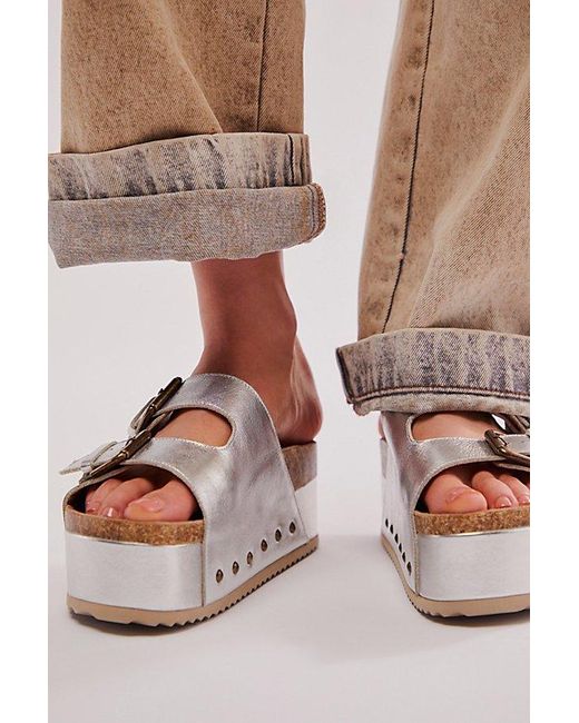 INTENTIONALLY ______ Multicolor Rule Breaker Flatform Sandals