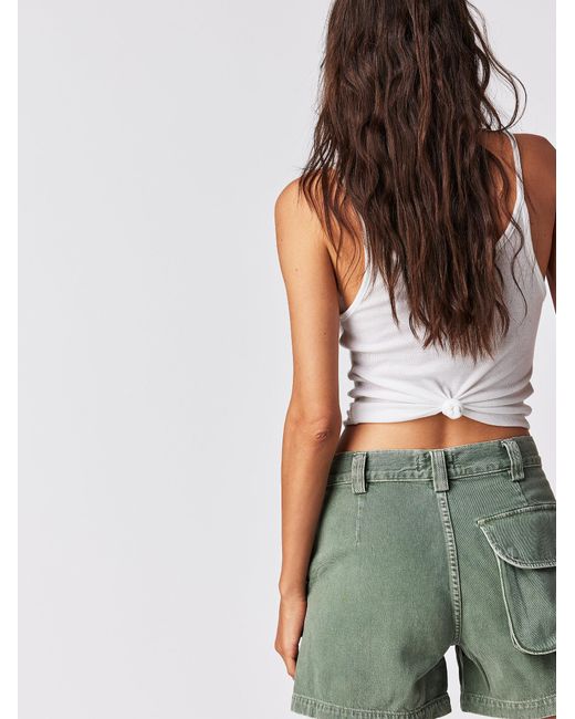 Free People Agolde Vida Shorts in Green Lyst