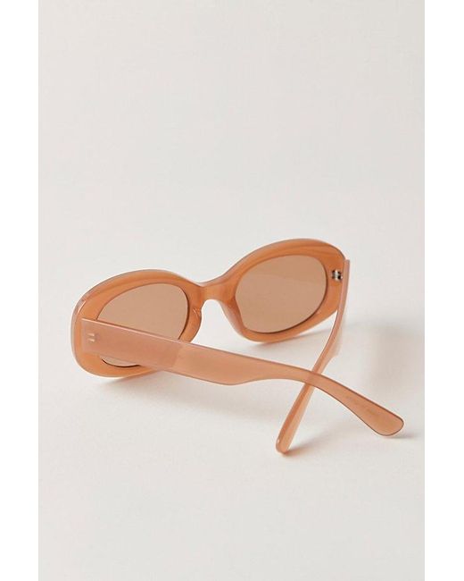Free People Brown Thea Round Sunnies