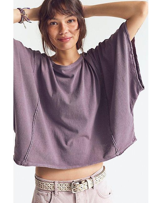 Free People Purple Next Level Tee