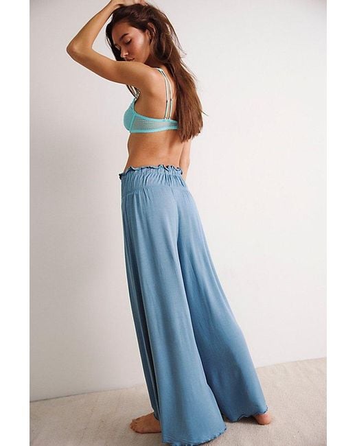 Intimately By Free People Blue Dream State Lounge Trousers By
