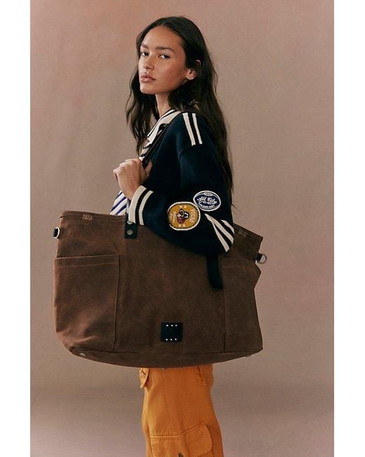 Free People Brown Preston Canvas Bag