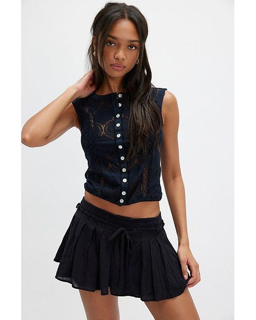 Free People Black Jae Knit Top