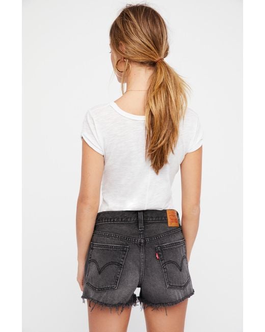 free people levi shorts