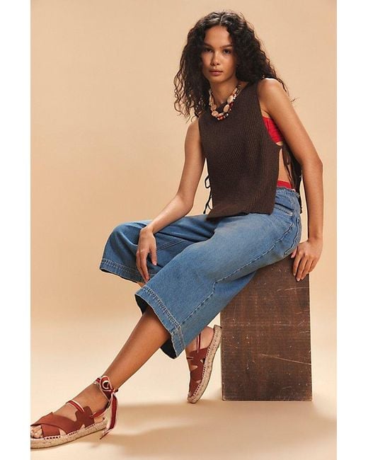 free-est Brown Lizzie Sweater Top By
