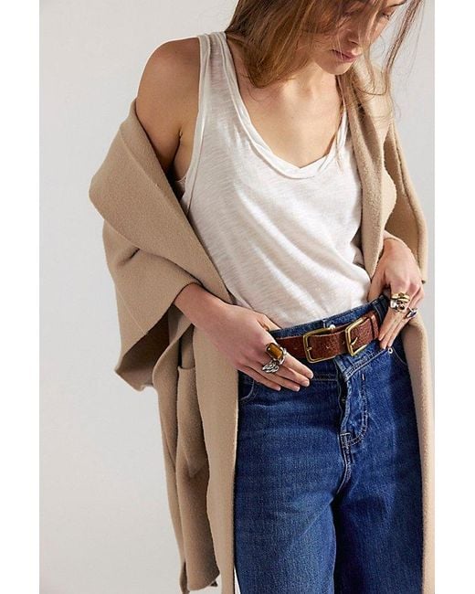Free People Multicolor All I Need Cozy Hooded Kimono At In Sand