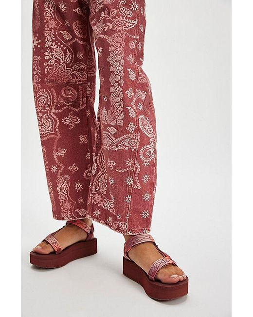 Teva Brown Flatform Universal Sunscape Sandals