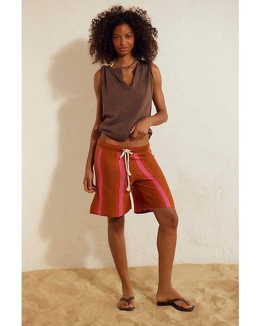 free-est Multicolor Surfs Up Sweater Shorts By