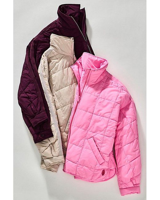 Fp Movement Pink Pippa Packable Puffer Jacket