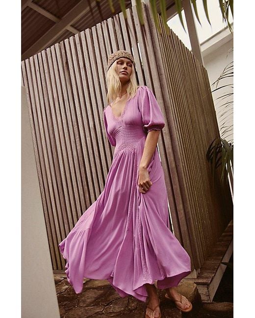free-est Brown Teyana Maxi Dress By