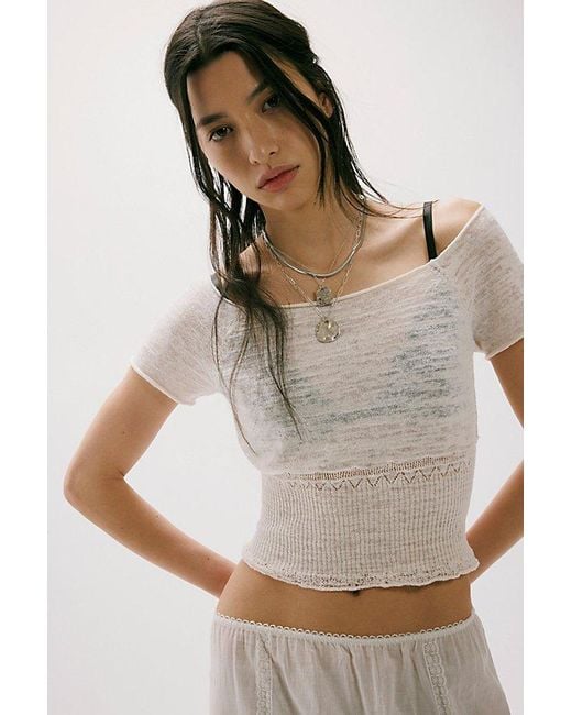 Free People Gray Paris Sweater Top