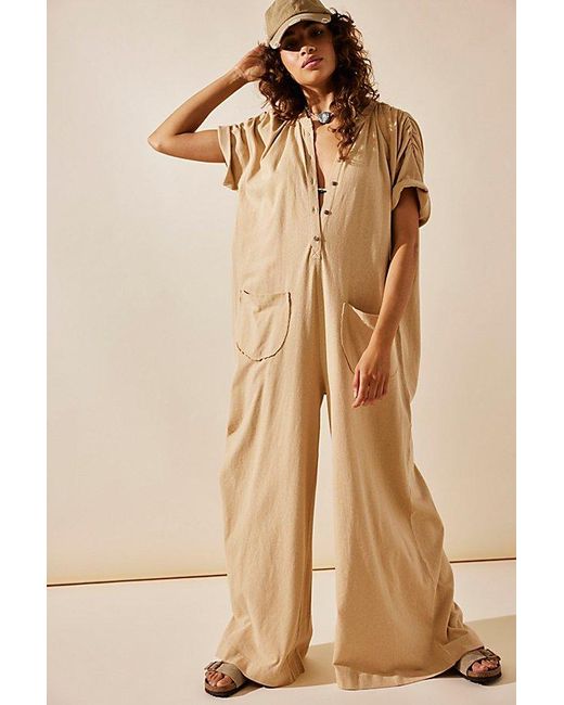 Free People Natural My Go-to Jumpsuit