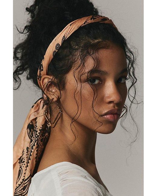 Free People Multicolor So Silk Printed Bandana
