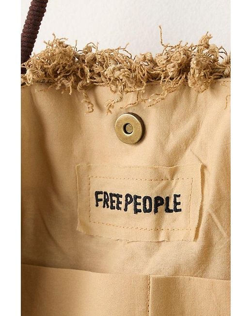 Free People Brown Tufted Tote
