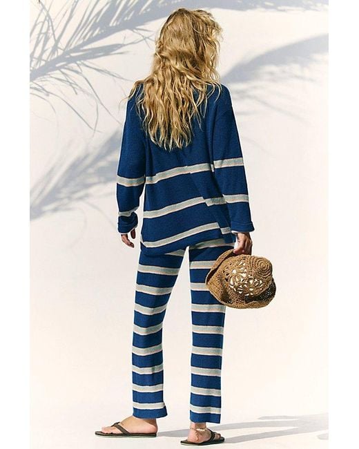 free-est Blue Mariner Sweater Co-Ord By