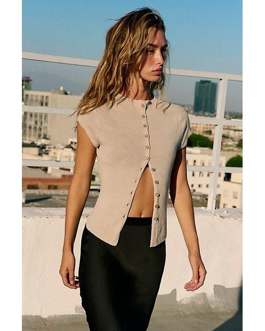 free-est Natural Hazel Sweater Top