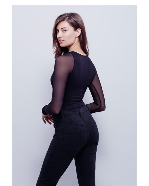 black scrunch shirt