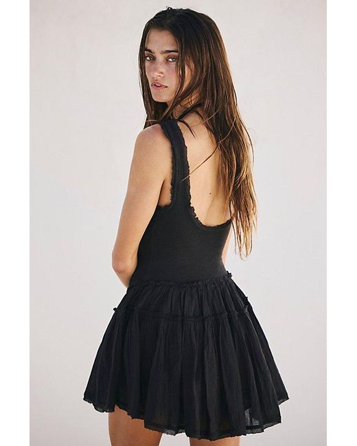 free-est Black Izi Drop-waist Mini