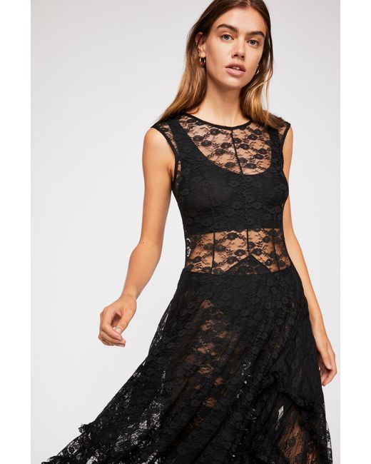 Free People French Courtship Slip By Intimately - Chemise in Black | Lyst Free People French Courtship Slip By Intimately - Chemise in Black | Lyst