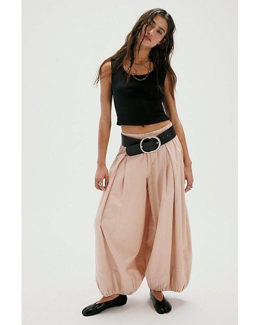 Free People Natural Moonflower Balloon Trousers