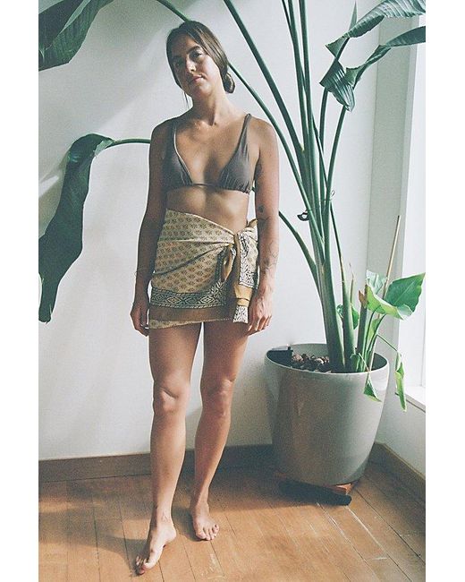 Be Deva Green Floral Sarong