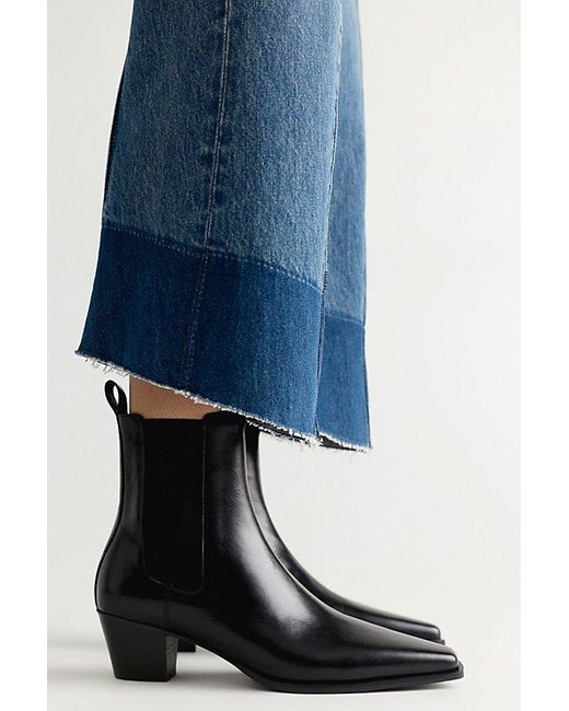 Jeffrey Campbell Blue Chezza Chelsea Boots Shoe By