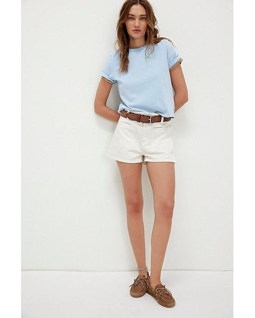 Free People Blue Bettie Sailor Shorts