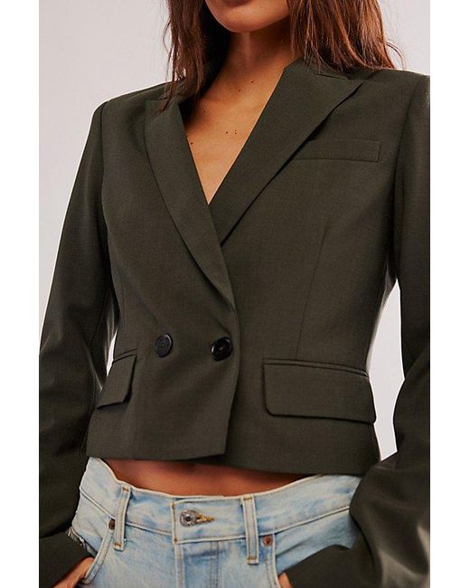 Free People Multicolor Closed Fitted Blazer