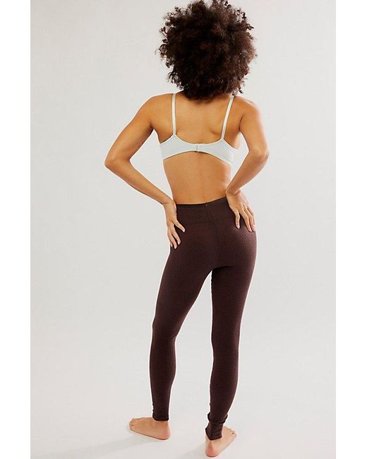 Free People Brown Chilled Out Leggings