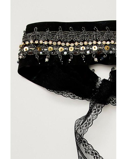 Free People Black Armour Soft Headband