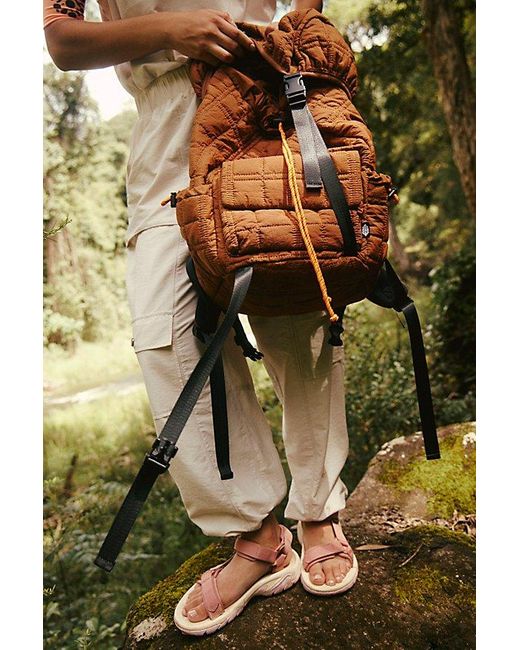 Free People Brown Summit Backpack