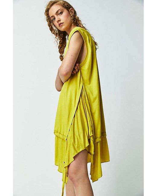 DIESEL Yellow Roletty Tee Dress