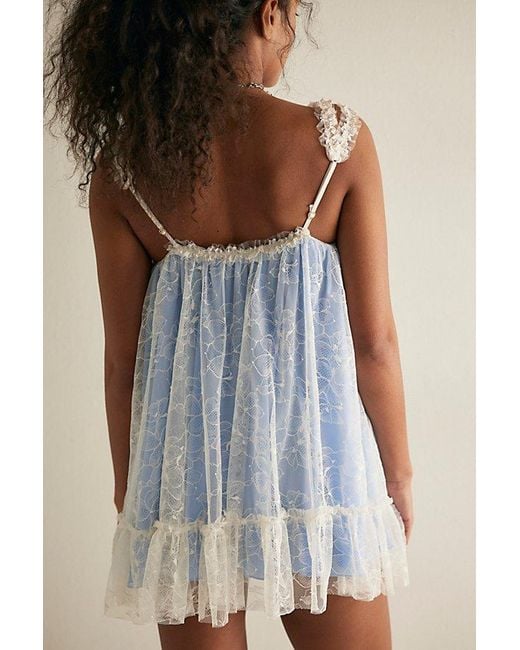 Intimately By Free People Gray Heartbreaker Mini Slip Dress