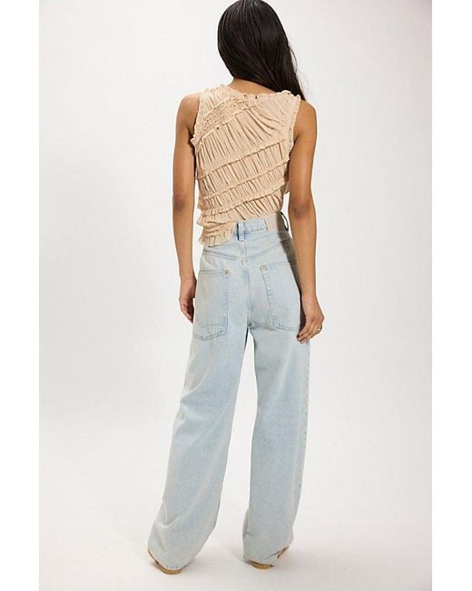 Free People Multicolor Truro Baggy Puddle Jeans