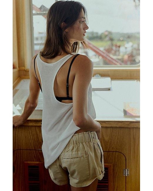 Intimately By Free People Black Barely Bare Rib Tank Top By