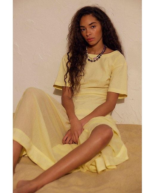 Free People Natural Marcella Midi Dress