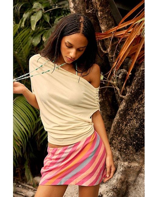free-est Multicolor My Little Micro Mini Stripe Skort