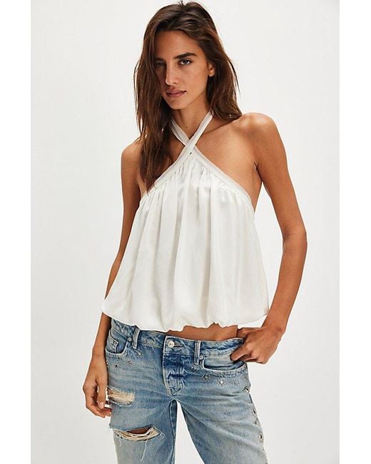 Bec & Bridge White Amiah Halter Top