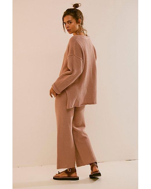 Free People Natural Hailee Sweater Set