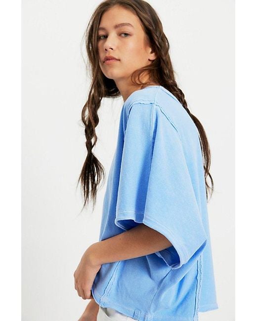 Free People Blue Next Level Tee