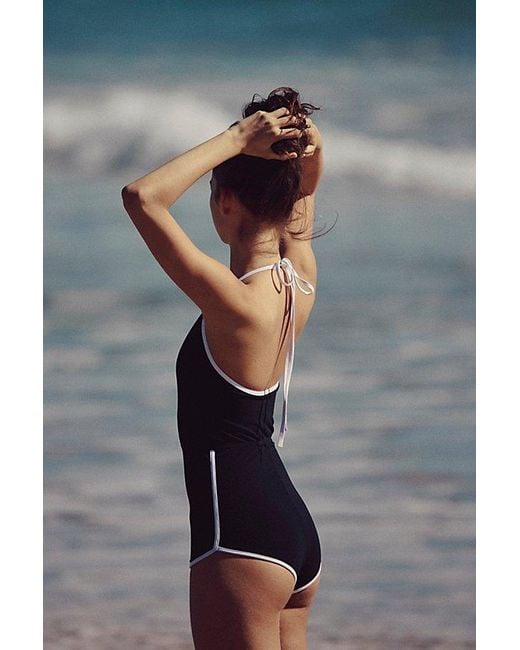 GNASH swim Gray Gnash Towelling One-Piece Swimsuit By