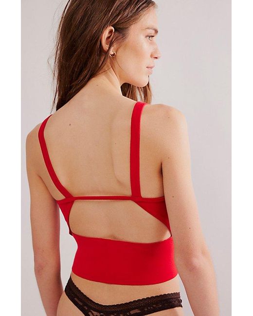 Intimately By Free People Red Teagan Swit Cami