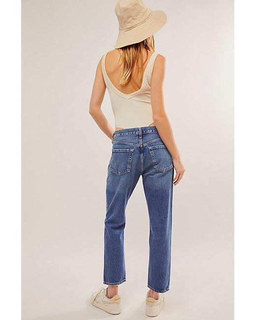 Citizens of Humanity Blue Isla Low-rise Straight Jeans