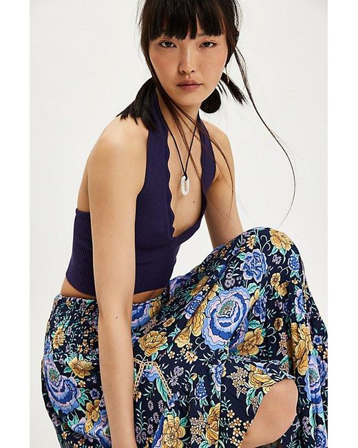 Spell Blue X Fp Full Bloom Maxi Skirt