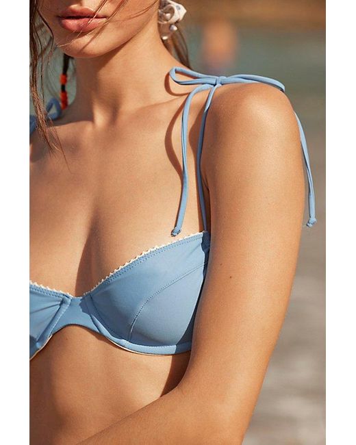 Mare Perpetua Gray Dusk Bikini Top